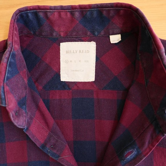 Billy Reid Long Sleeve Button Down Checkered Shirt - Picture 4 of 9